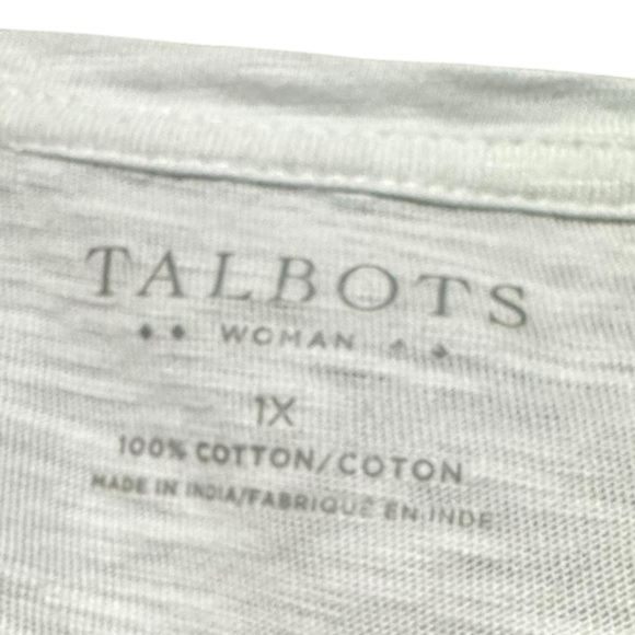 Talbots Beach Umbrella Tassel Cute Novelty Cotton Tee size 1X - Picture 7 of 7